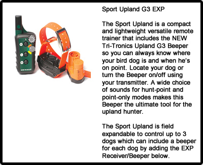tri tronics sport upland g3